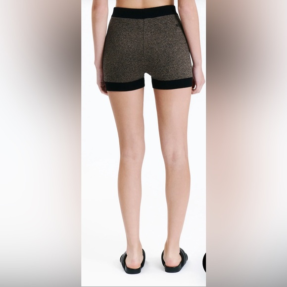 Nude Lucy active knit shorts NWT Brown and Black colorway - Picture 8 of 8